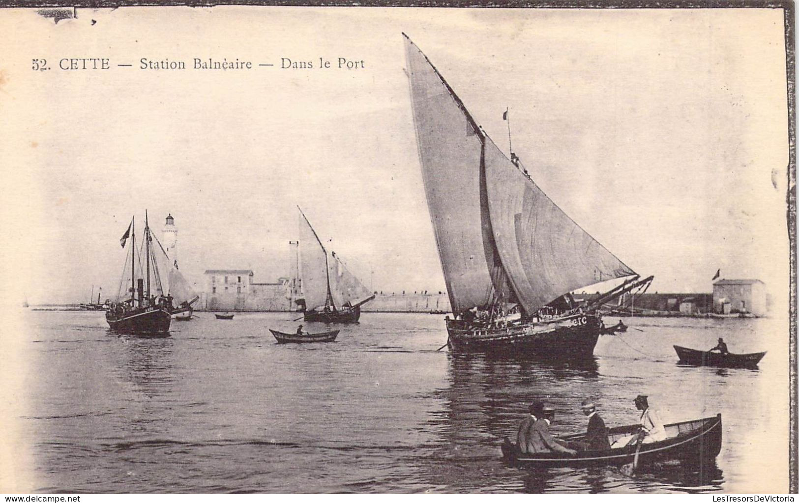 FRANCE - 34 - CETTE - Station Balnéaire - Dans Le Port - Carte Postale Ancienne - Sete (Cette)