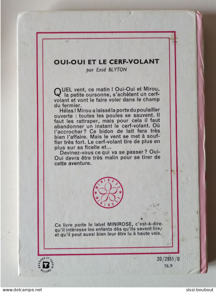 OUI-OUI - Et Le Cerf-volant - Collection "Bibliothèque Rose" - Mini-Rose - Par Enid BLYTON - Biblioteca Rosa
