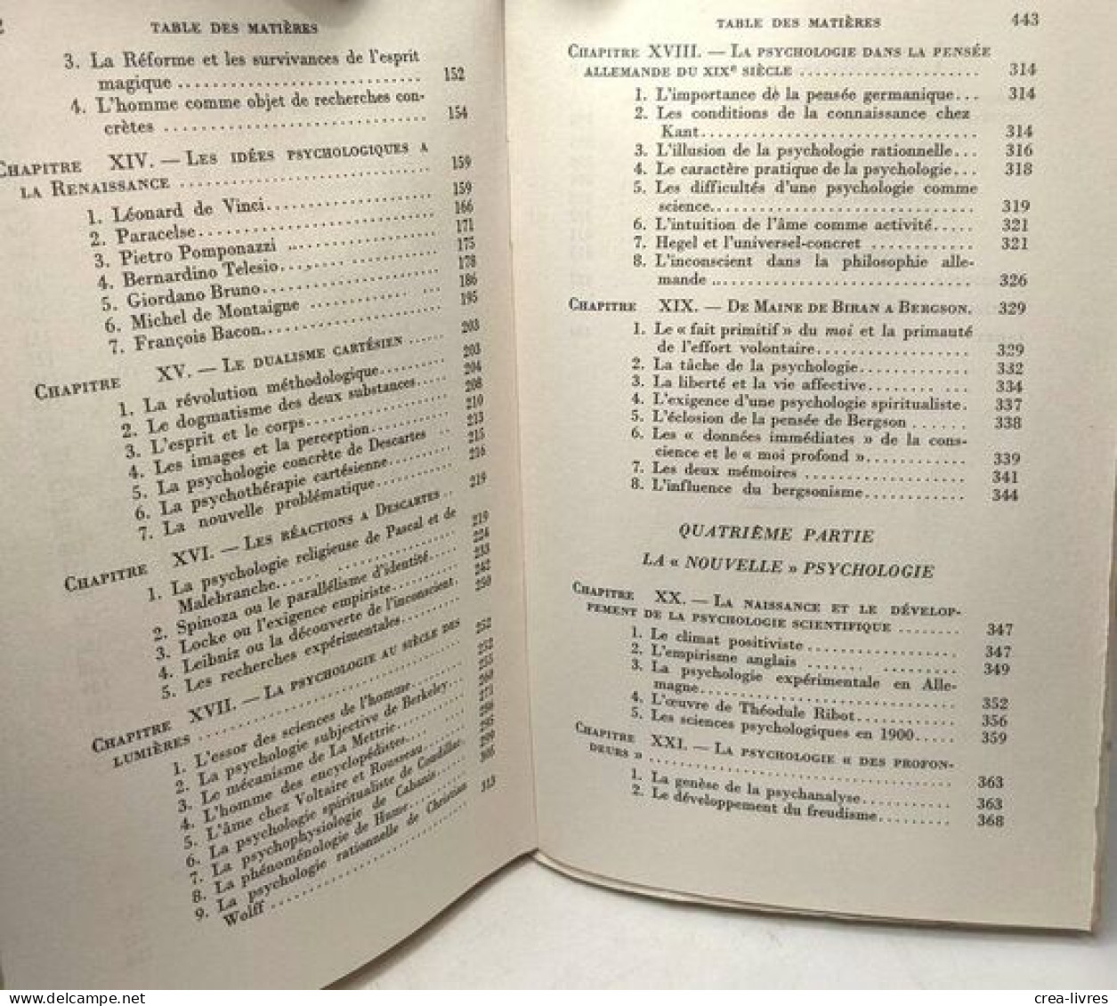 Histoire De La Psychologie De L'antiquité à Nos Jours / Bibliothèque Scientifique - Psicologia/Filosofia