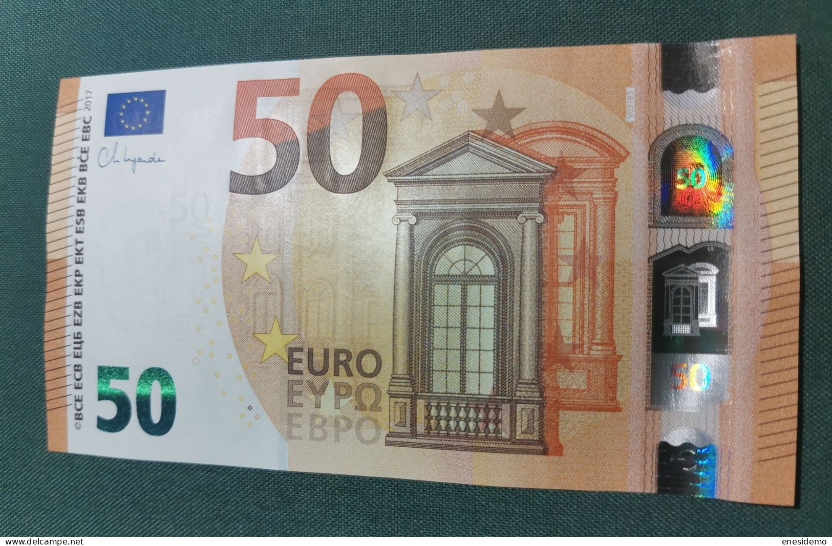 50 EURO SPAIN 2017 LAGARDE V031B3 VD SC FDS UNC. PERFECT - 50 Euro