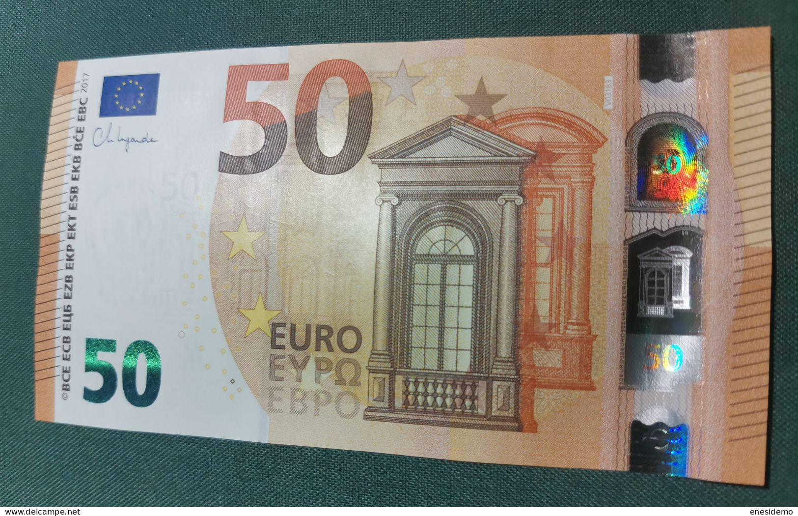 50 EURO SPAIN 2017 LAGARDE V031B3 VD SC FDS UNC. PERFECT