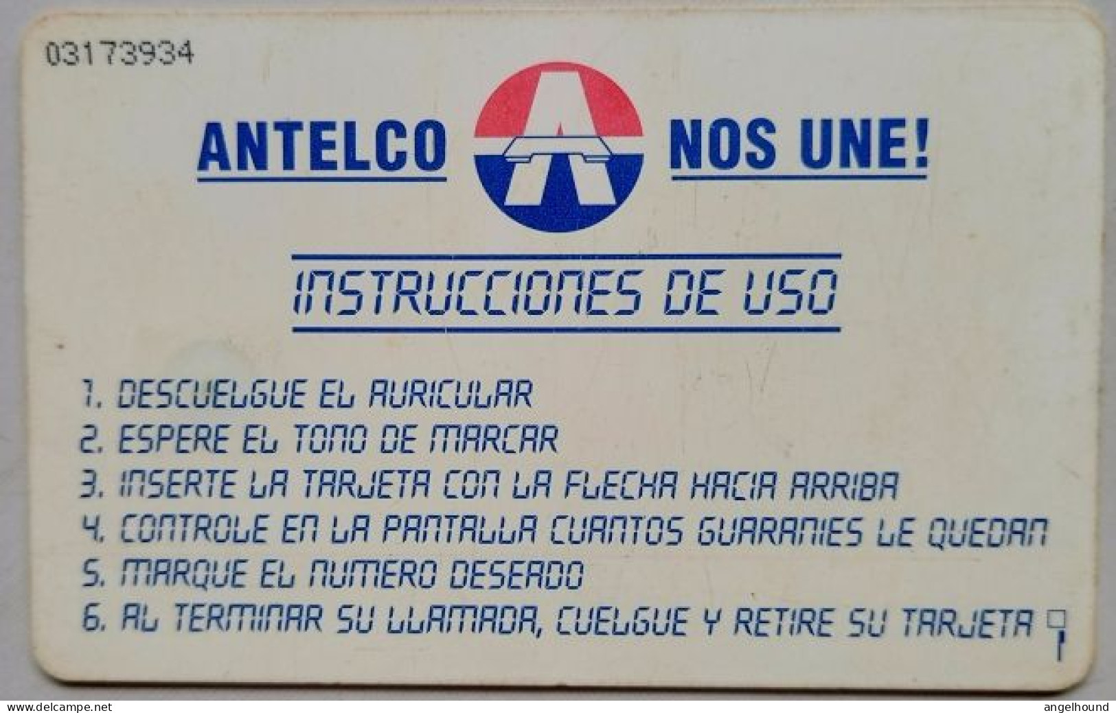 Paraguay Antelco Logo 30 Impulsos - Paraguay