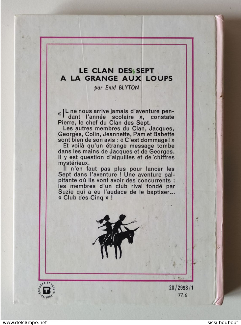 LE CLAN DES SEPTS à La Grange Aux Loups - Collection "Bibliothèque Rose" - Par Enid BLYTON - Bibliotheque Rose