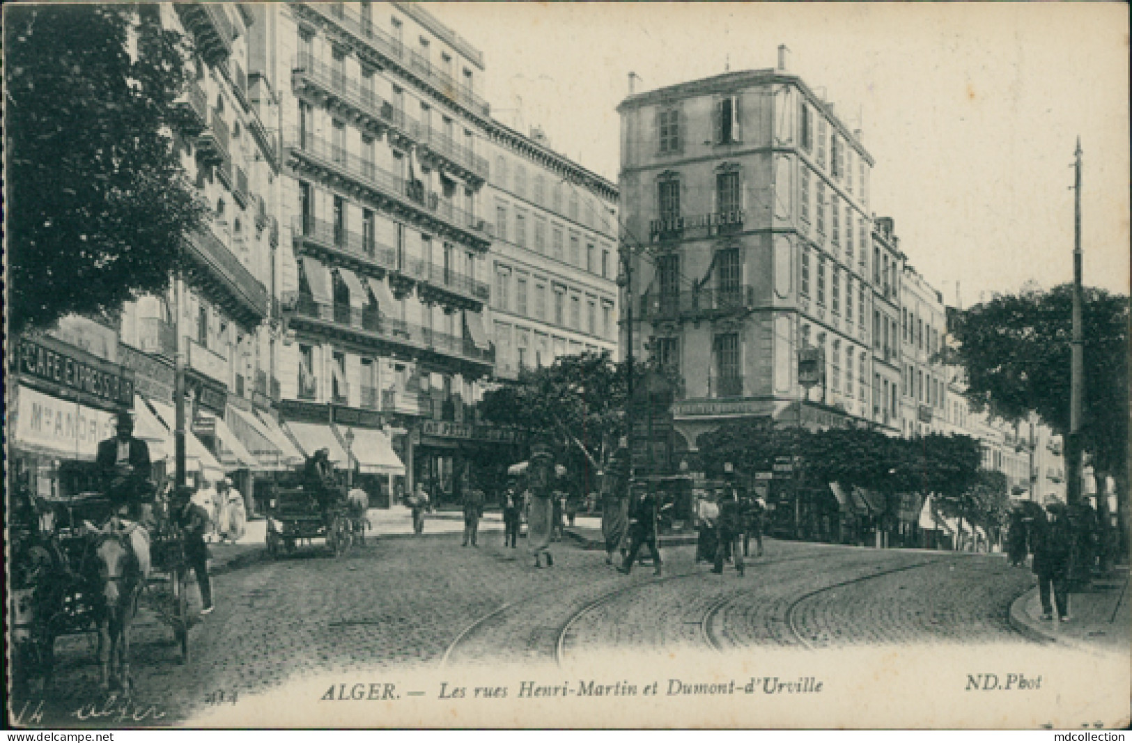 DZ  ALGER /  Les Rues Henri-Martin Et Dumont D'Urville / - Algiers