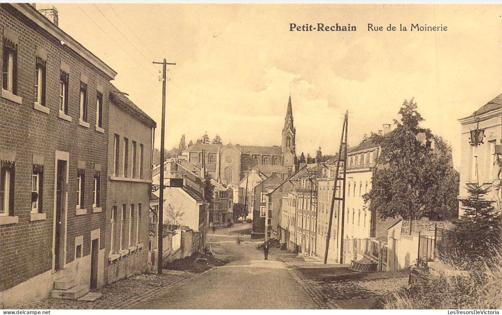 BELGIQUE - PETIT RECHAIN - Rue De La Moinerie - Edit Hayet Faymonville - Carte Postale Ancienne - Andere & Zonder Classificatie