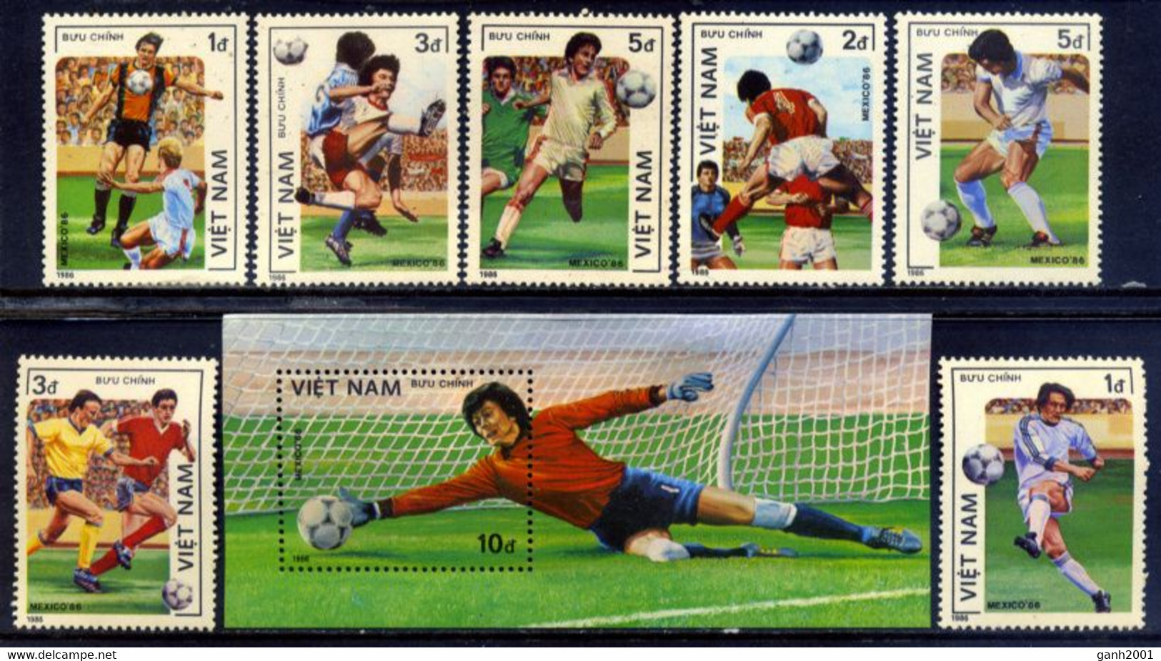 Viet Nam 1986 / World Cup FIFA Mexico MNH Copa Mundial Futbol / Gr41  32-1 - 1970 – Mexique
