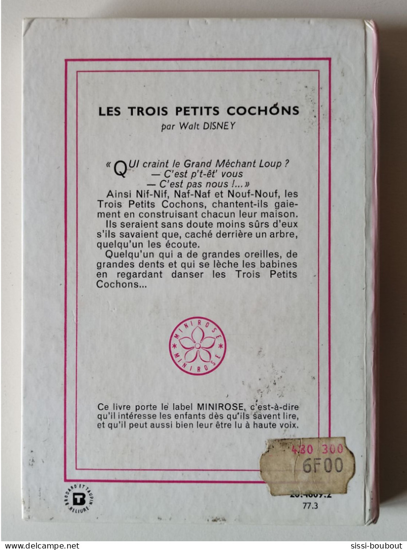 Les Trois Petits Cochons - Collection "Bibliothèque Rose" - Par Walt DISNEY - Bibliothèque Rose