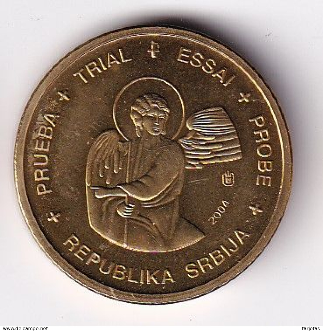 MONEDA DE PRUEBA DE SERBIA DE 10 CENTIMOS DE EURO DEL AÑO 2004 (COIN) - Serbie