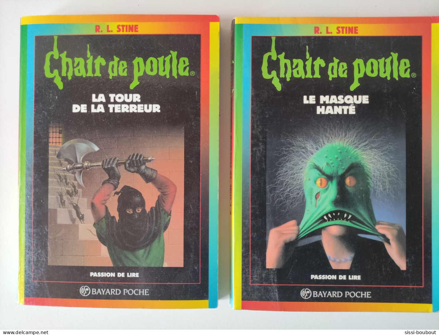 Le Masque Hanté & La Tour De La Terreur - Collection "Chair De Poule" - Par R. L. STINE - Bibliothèque Rose