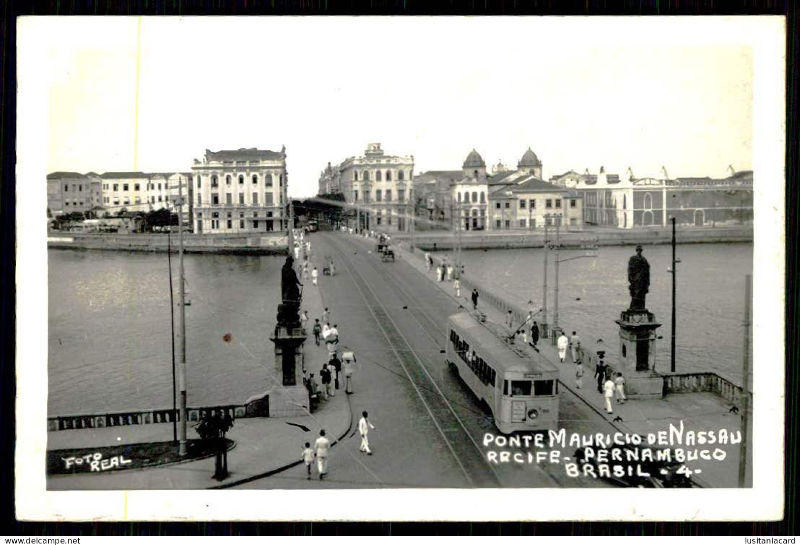 PERNAMBUCO - RECIFE - Ponte Mauricio De Nassau.( Foto Real) (Nº4)carte Postale - Recife