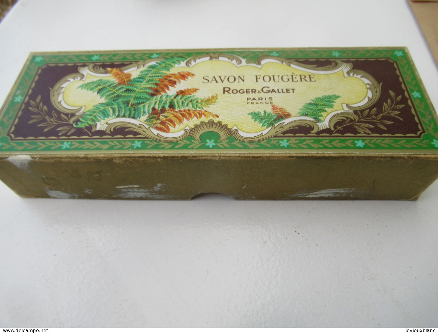 Boite Carton Savon Fougère./ ROGER -GALLET , Paris  France /vers 1960-1970  PARF255 - Boîtes