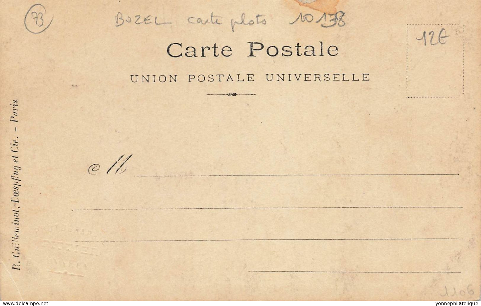 73 - SAVOIE - BOZEL - Carte Photo 16 Juillet 1904 - Catastrophe - 10138 - Bozel