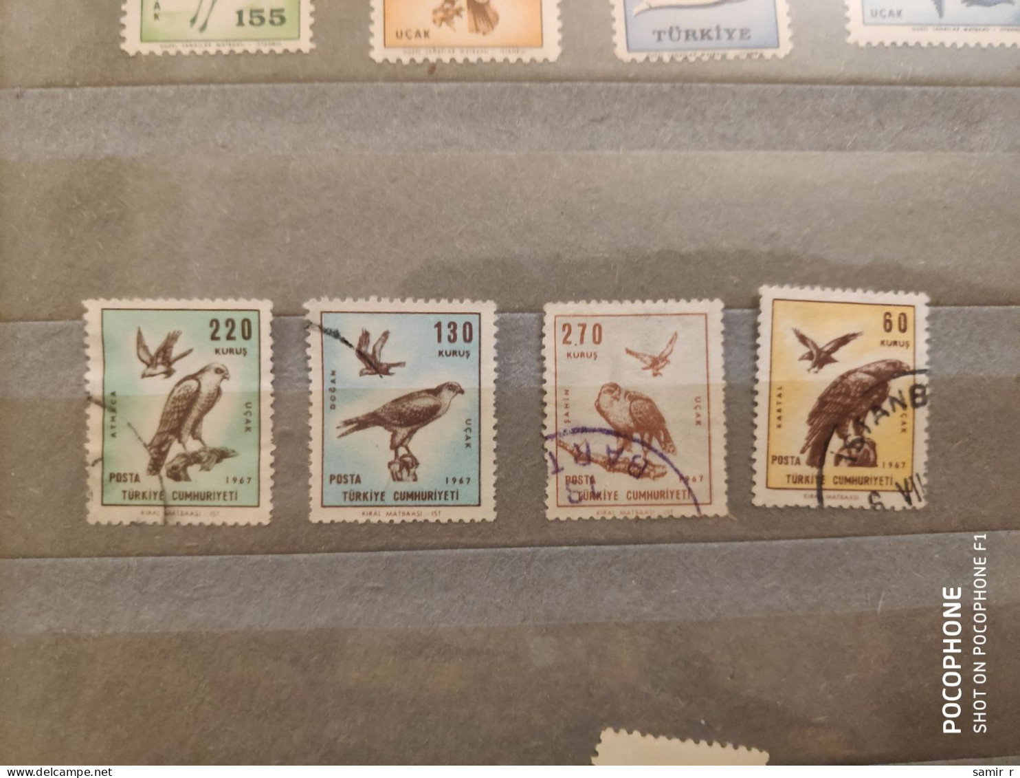 1967 Turkey	Birds (F7) - Used Stamps