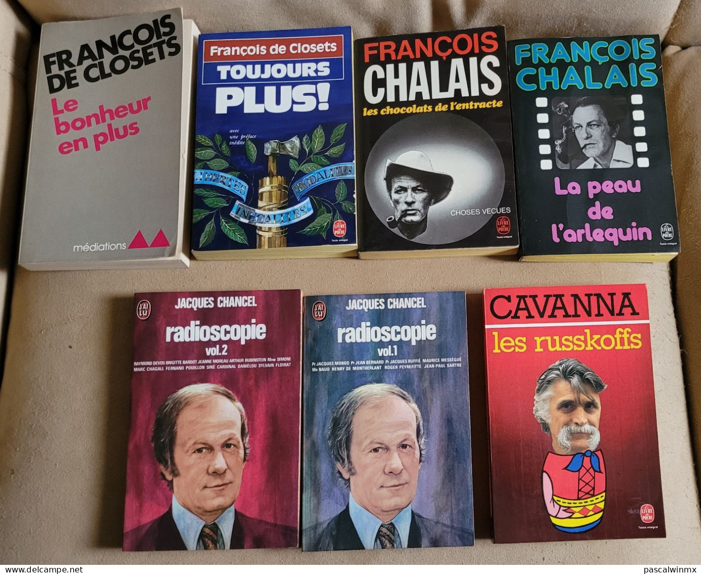 LOT De 7 LIVRES De POCHE JOURNALISTES FRANÇAIS - Bücherpakete