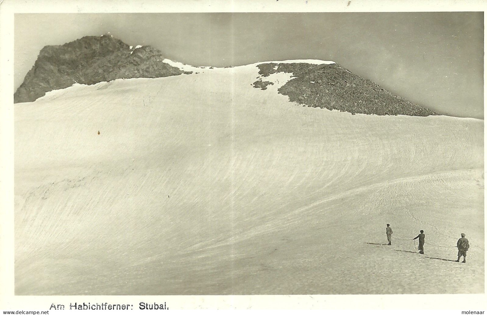 Oostenrijk > Tirol > Neustift Im Stubaital Postkaart  "Am Habichtferner, Staubai Gebruikt 20-VIII-1938 Ostmark (11022) - Neustift Im Stubaital