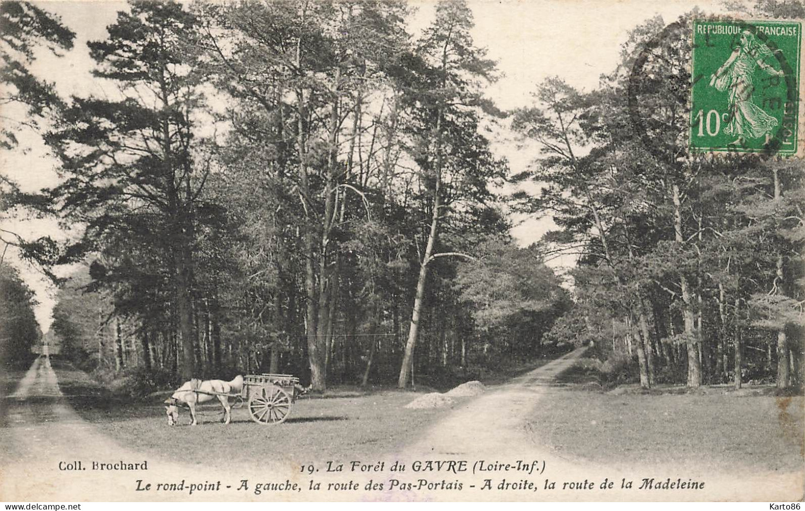 Le Gâvre * La Forêt * Le Rond Point * à Gauche La Route Des Pas Portais * à Droite La Route De La Madeleine * Attelage - Le Gavre