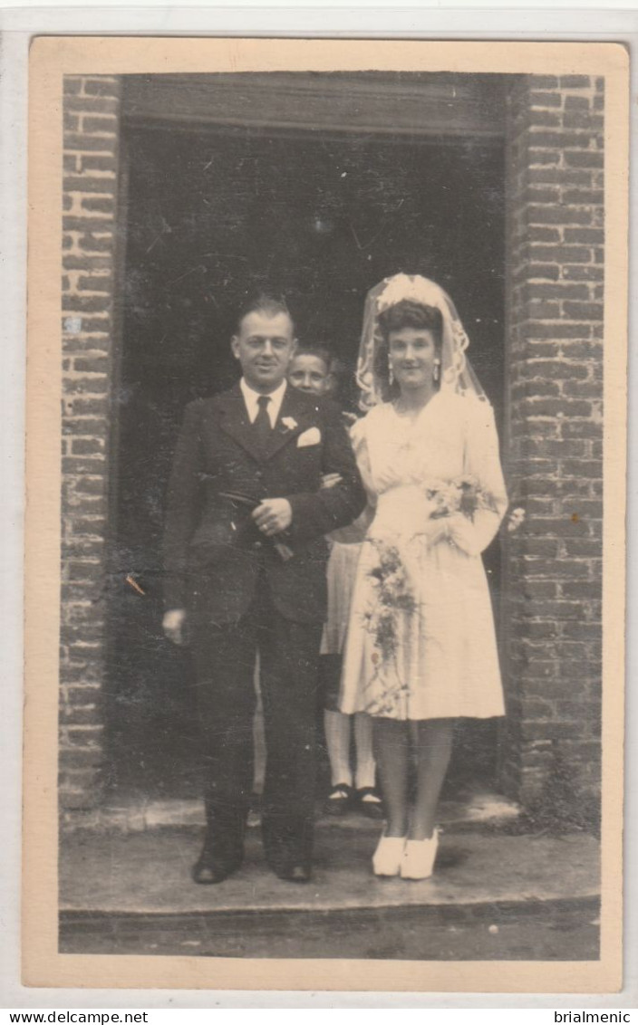 CARTE PHOTO DE MARIES - Noces