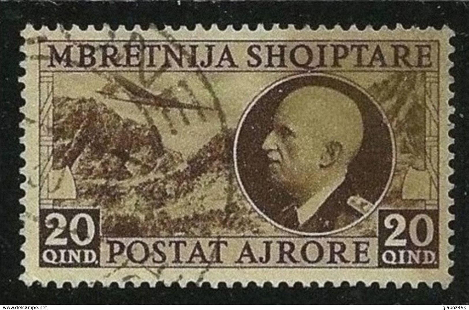 ● Regno OCCOPAZIONI ● ALBANIA 1939 ֍ P.A. N. 4 Usato ֍ Serie Completa ● Cat. 80 € ● Lotto N. 1128 ● - Albania