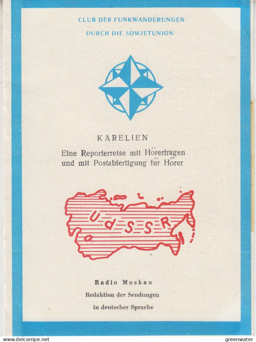 Russia 1977 Funkwanderung In Karelien (Radio Moskau  Leaflet Ca 08.04.1977 (LL183A) - Arctische Expedities