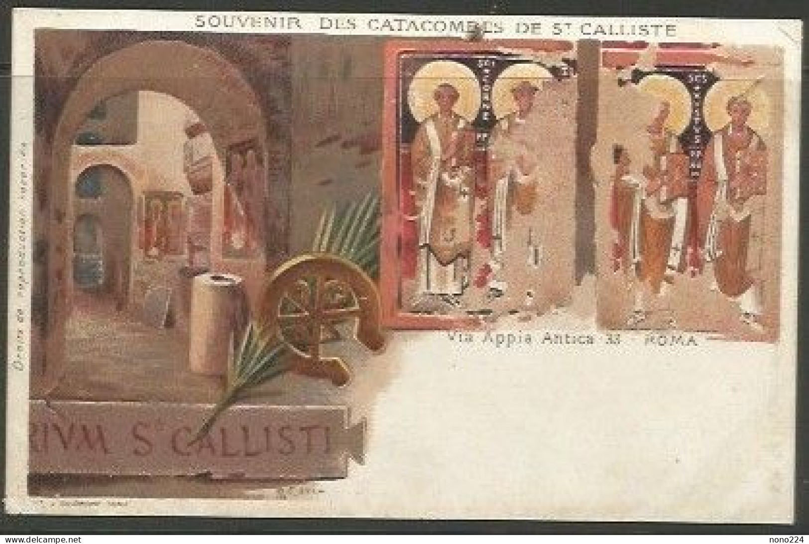 Carte P ( Rome / Souvenir Des Catacombes De St.Calliste ) - Expositions