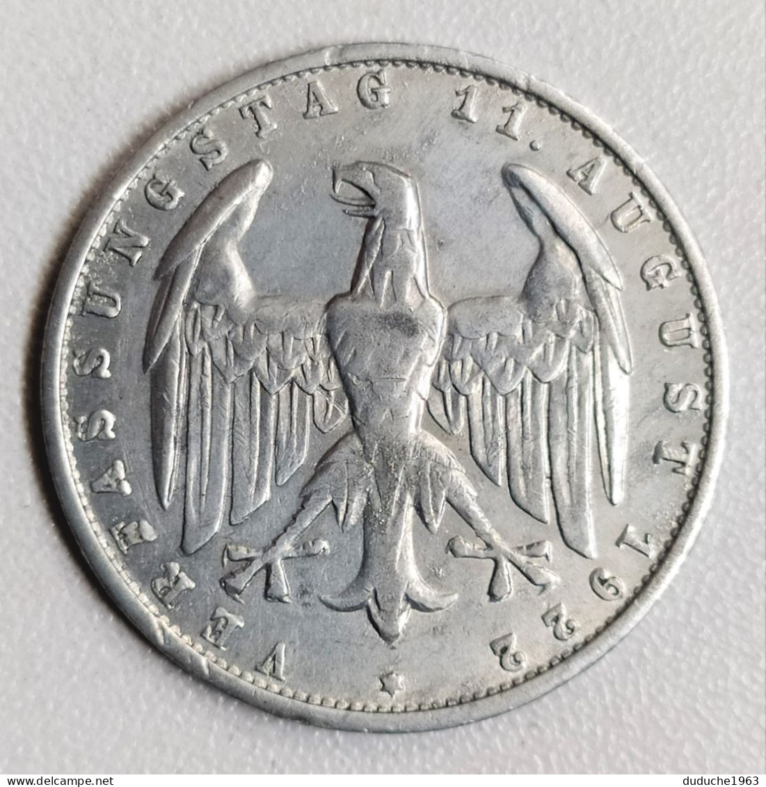 Allemagne. 3 Mark 1922 A - 3 Mark & 3 Reichsmark