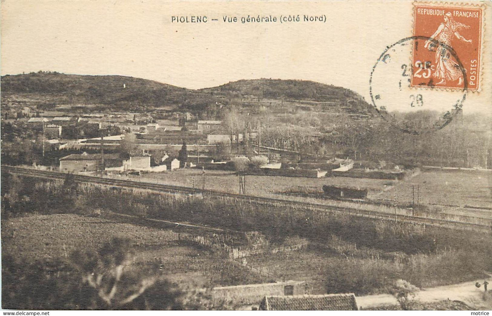 PIOLENC - Vue Générale (coté Nord). - Piolenc