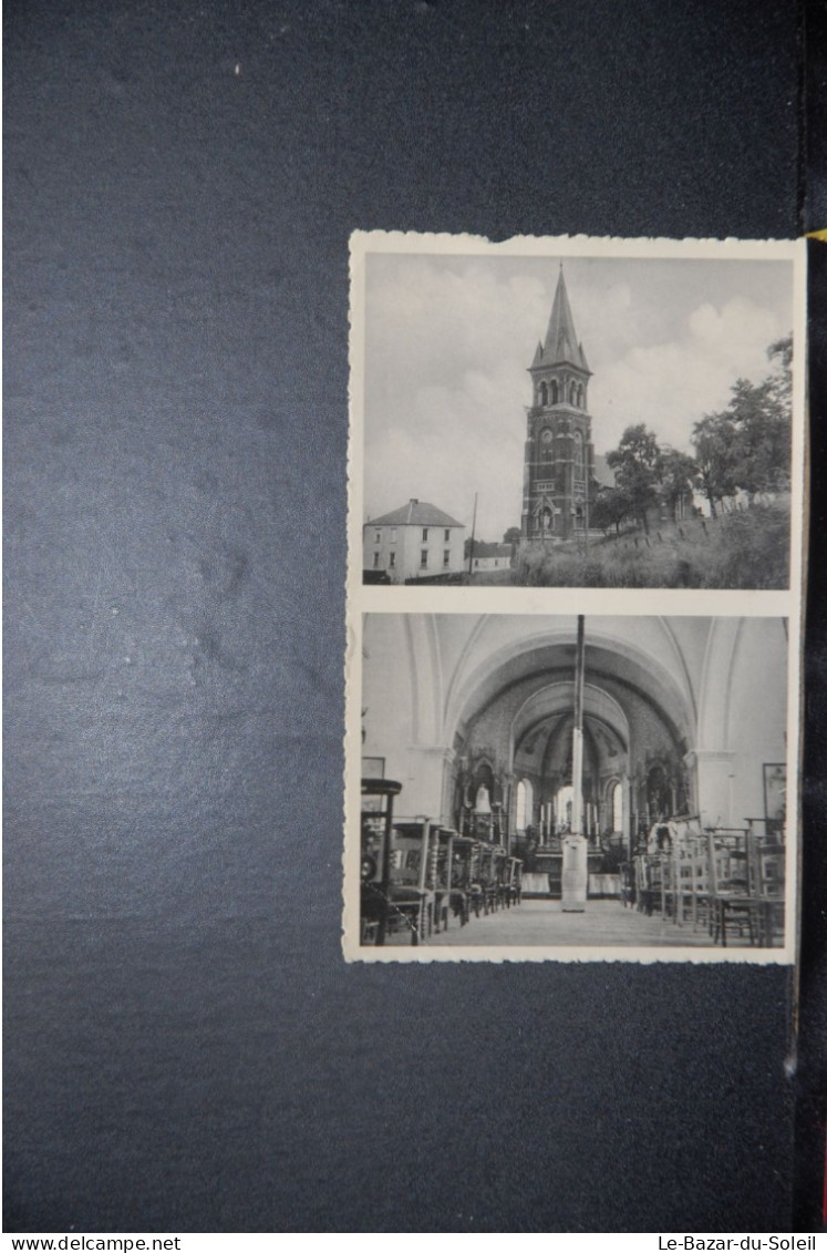 CP, BELGIQUE, Boignée - L'église , Double Vue, RARE - Sombreffe