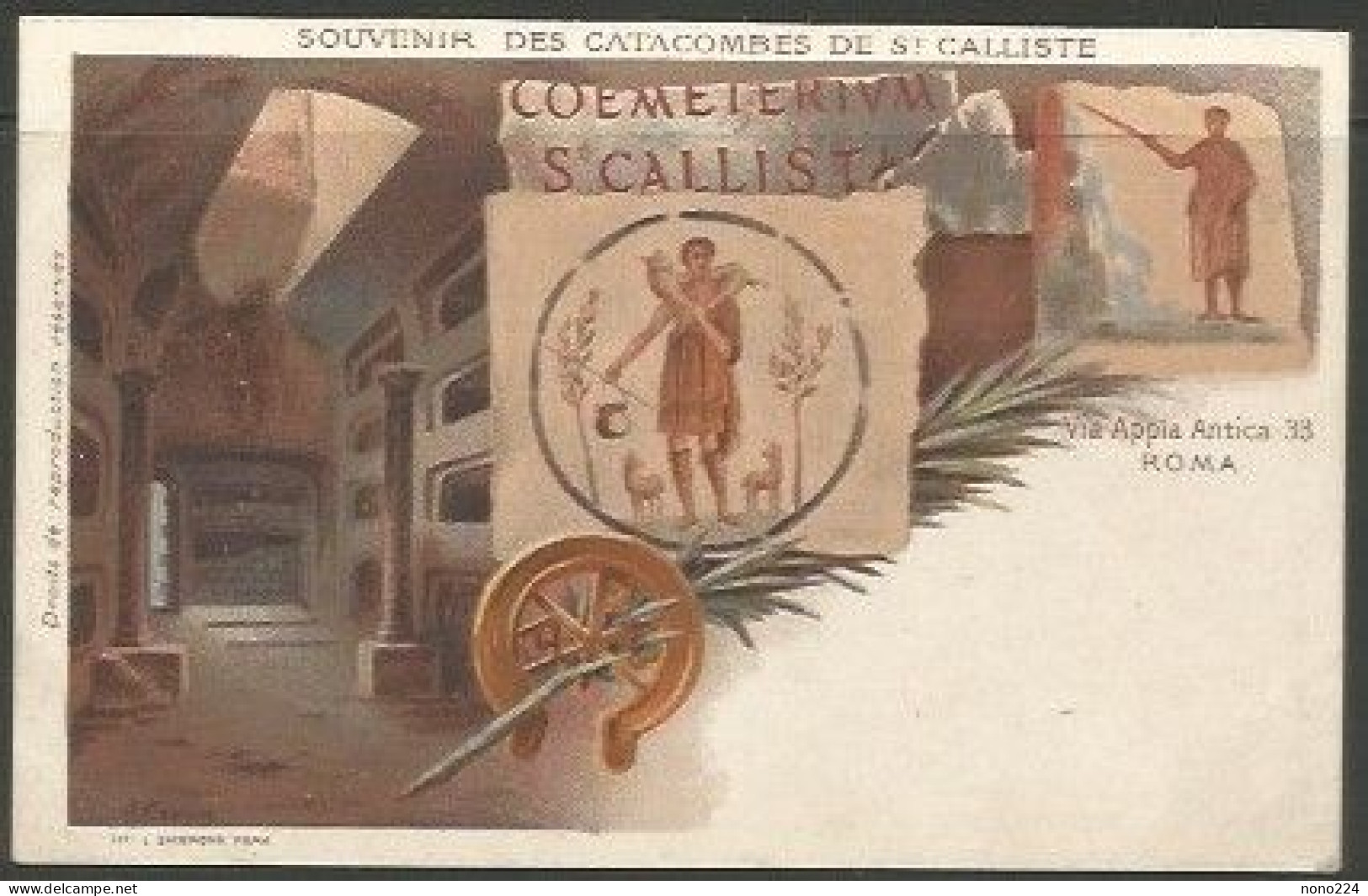 Carte P ( Rome / Souvenir Des Catacombes De St.Calliste ) - Expositions