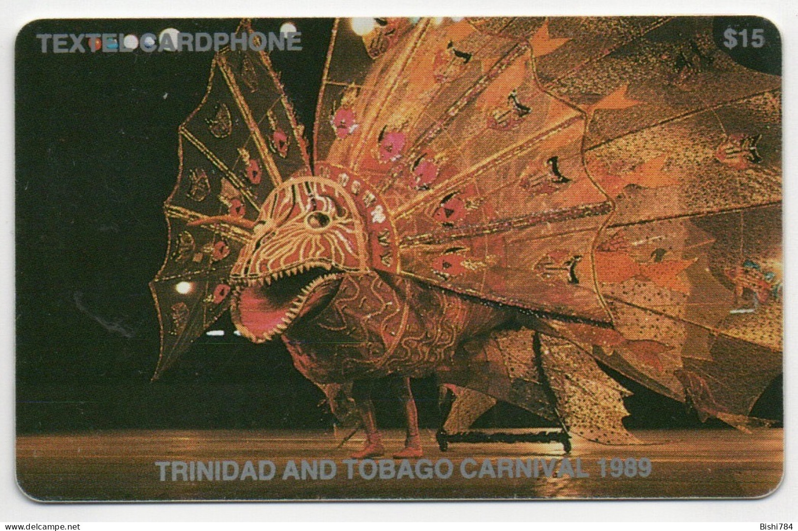 Trinidad & Tobago - Trinidad Carnival - Dragon (Control Number At The Right Of "Textel". Without Small "I" Below The Mag - Trinidad & Tobago