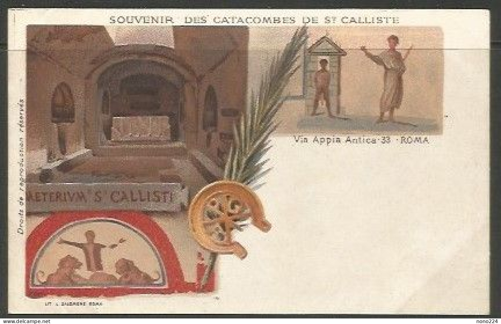 Carte P ( Rome / Souvenir Des Catacombes De St.Calliste ) - Mostre, Esposizioni