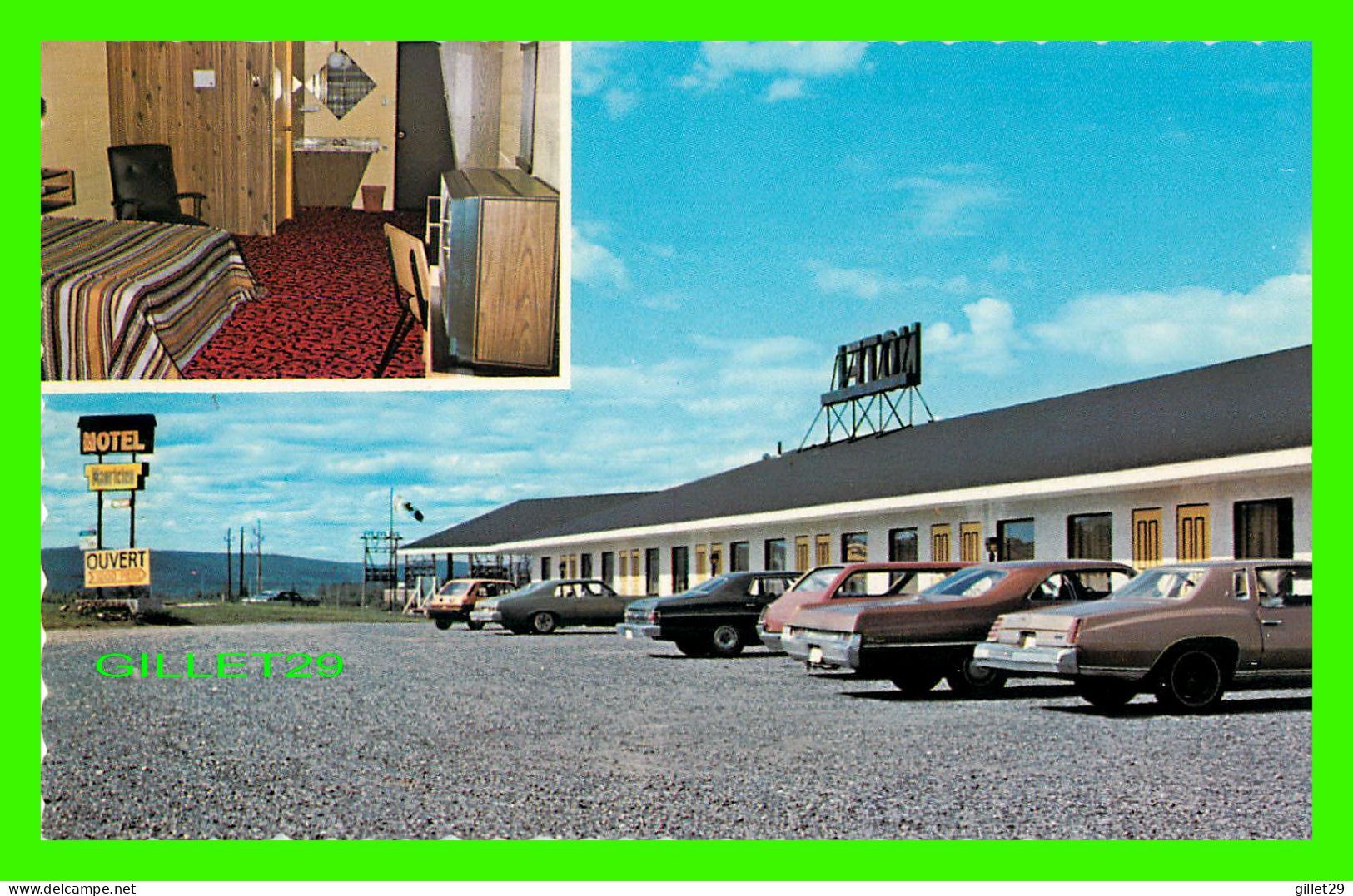 SHAWINIGAN EST, QUÉBEC - MOTEL MAURICIEN ENR. - 2 MULTIVUES - VIELLE VOITURES - UNIC - - Trois-Rivières