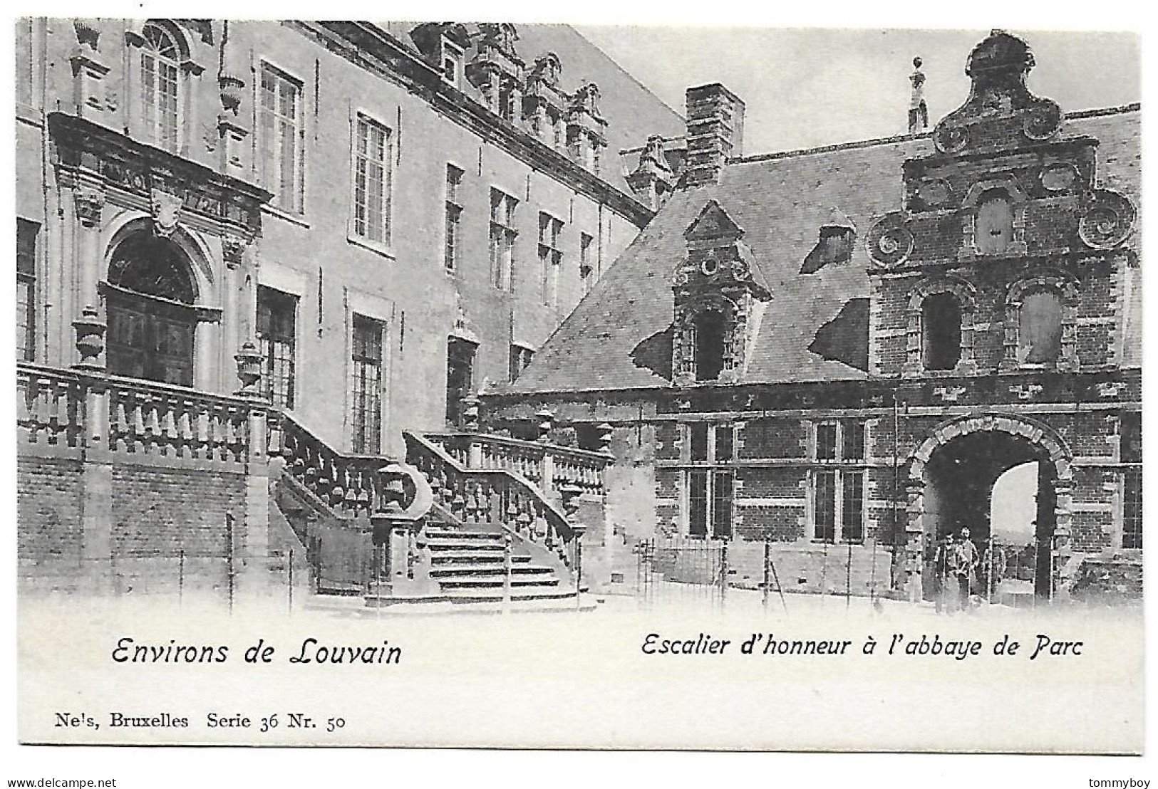 CPA Louvain, Escalier D'honneur à L'abbaye De Parc - Leuven