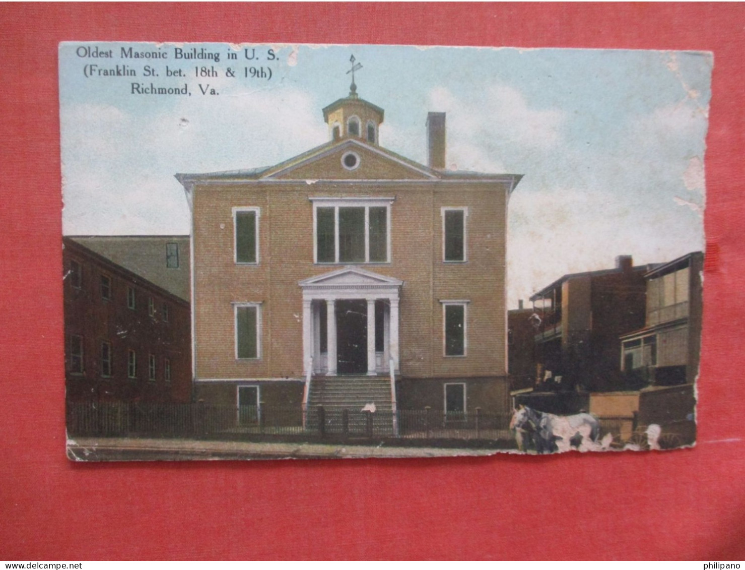 Oldest Masonic Building. As Is  Flaws.   Richmond  Virginia > Richmond  Ref 6077 - Richmond