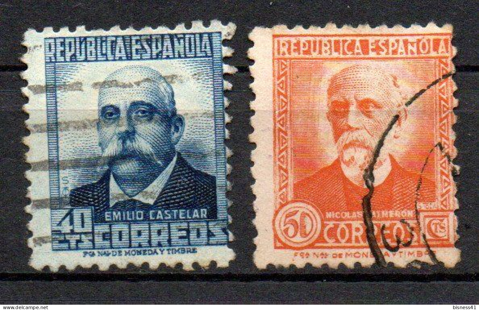Col33 Espagne Spain 1931 N° 506A & 507A Oblitéré Cote : 23,00€ - Usados