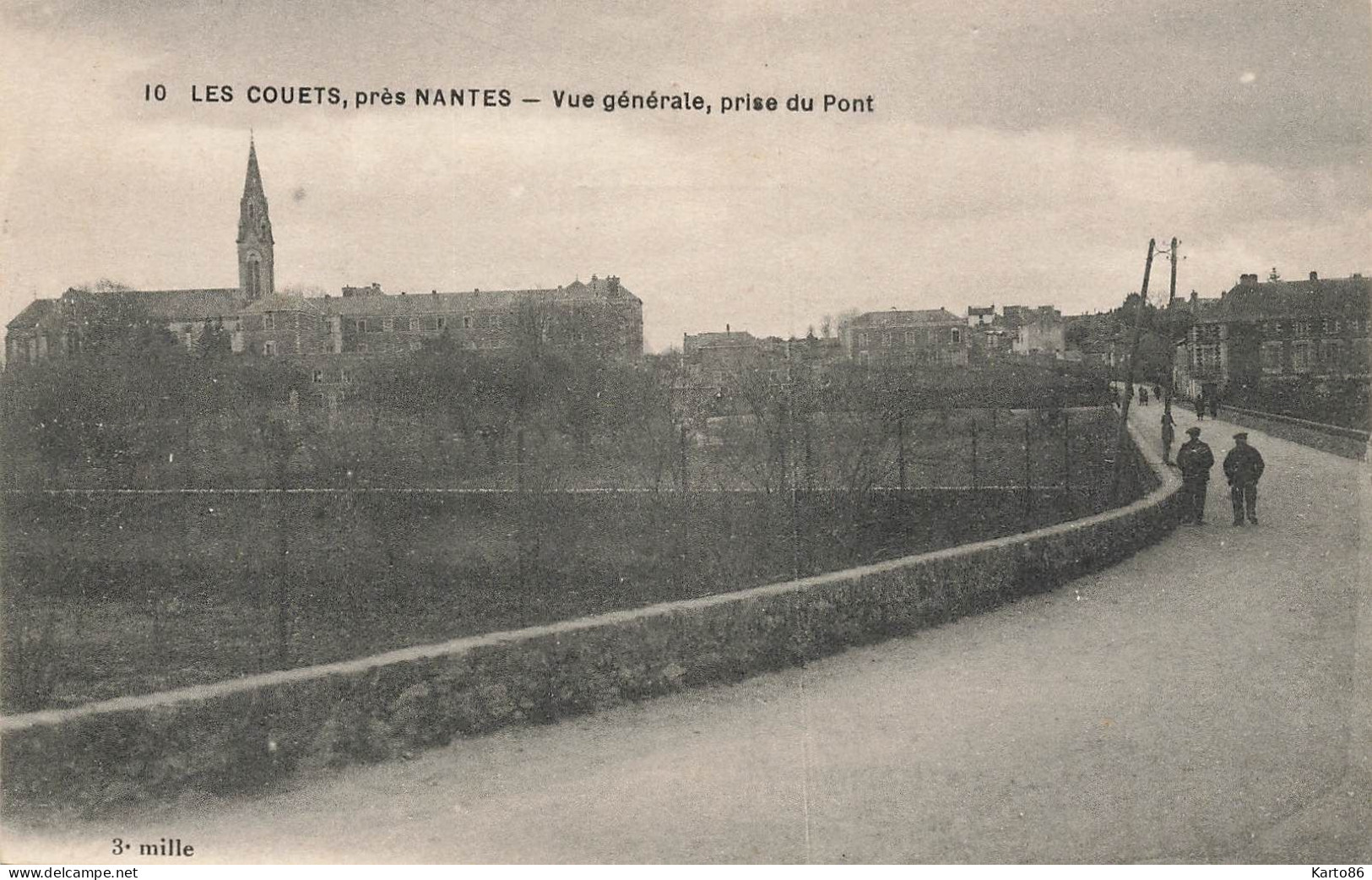 Bouguenais * Les Couets * Route , Vue Générale Prise Du Pont - Bouguenais