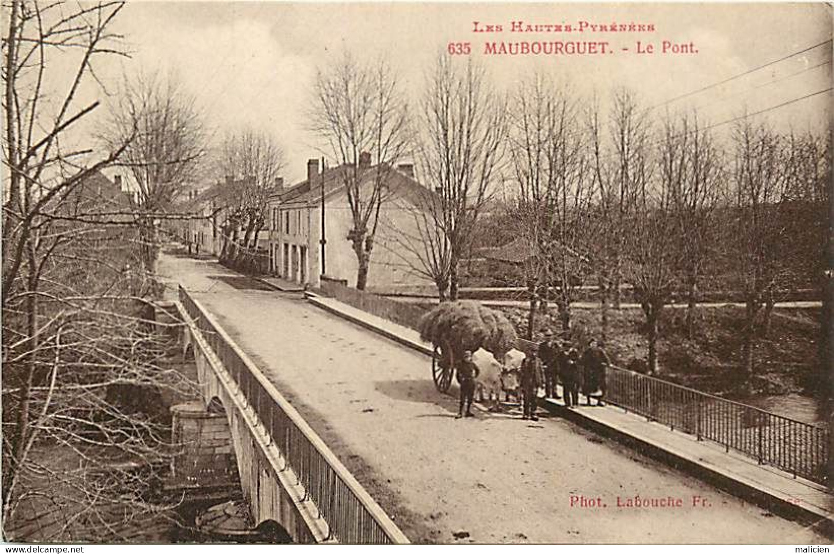 -dpts Div-ref-BJ290- Hautes Pyrénées - Maubourguet - Le Pont - Attelage Boeufs - - Maubourguet