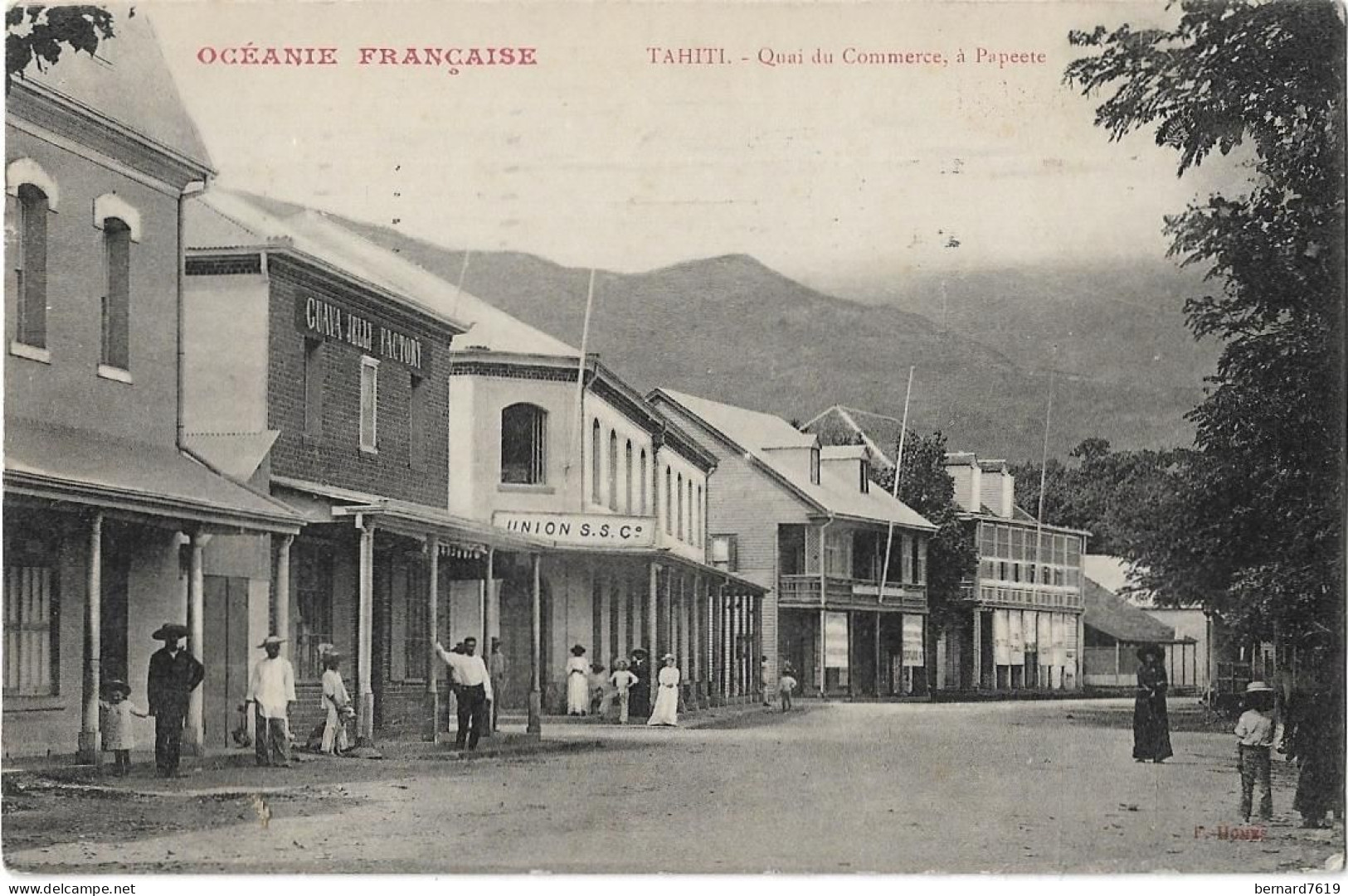 Oceanie  Francaise  -  Polynesie Francaise  -  Tahiti -    Quai  Du  Commerce  A Papeete - Polynésie Française