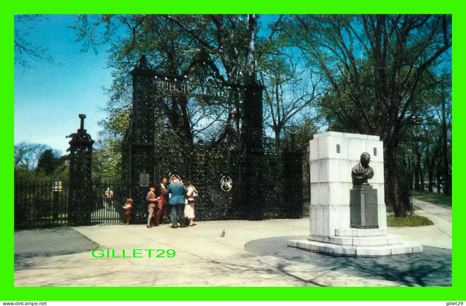 HALIFAX, NOVA SCOTIA - MAIN ENTRANCE TO PUBLIC GARDENS - PUB. BY THE BOOK ROOM LTD -  H.S. CROCKER CO INC - - Halifax