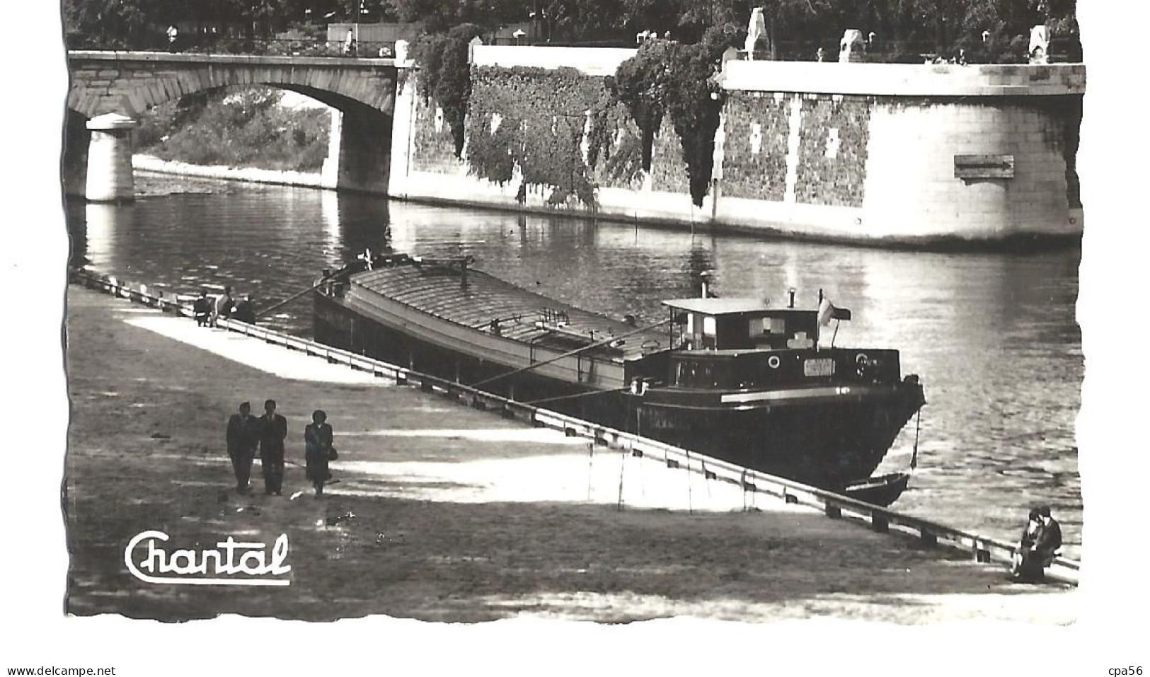 PÉNICHE - PARIS Vers 1950 - Hausboote