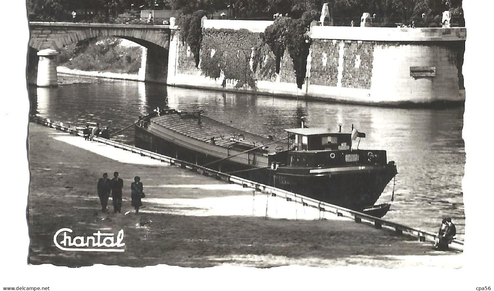 PÉNICHE - PARIS Vers 1950 - Péniches