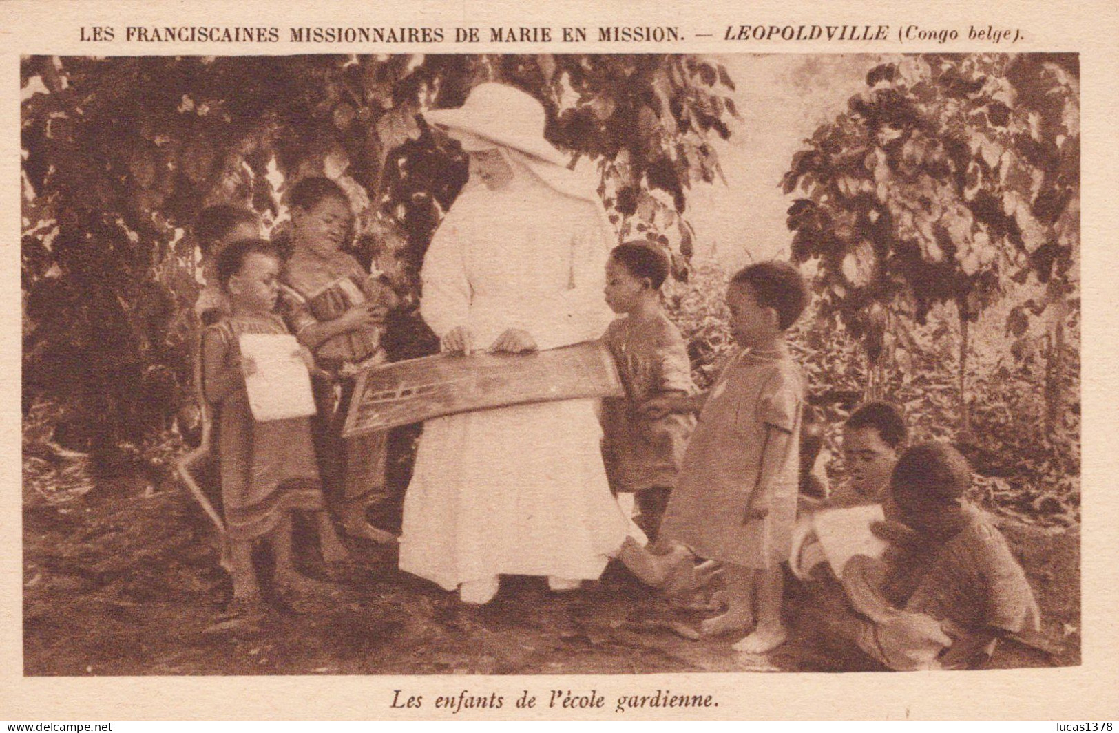 LEOPOLDVILLE / LES ENFANTS DE L ECOLE GARDIENNE - Kinshasa - Leopoldville (Leopoldstadt)