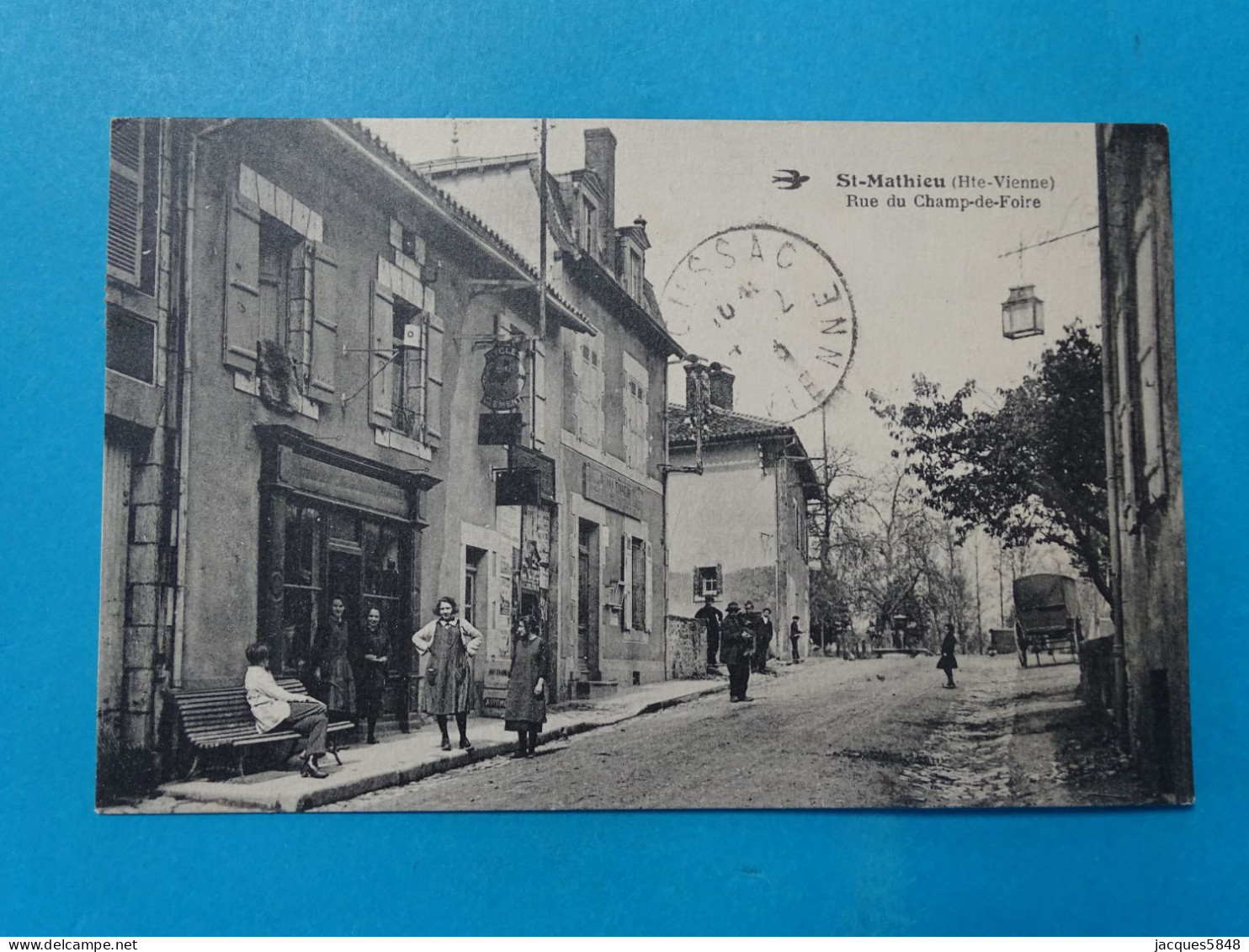 87) St-Mathieu - N° - Rue Du Champ-de-foire - ANEE:1923 - EDIT: Lachand - Saint Mathieu