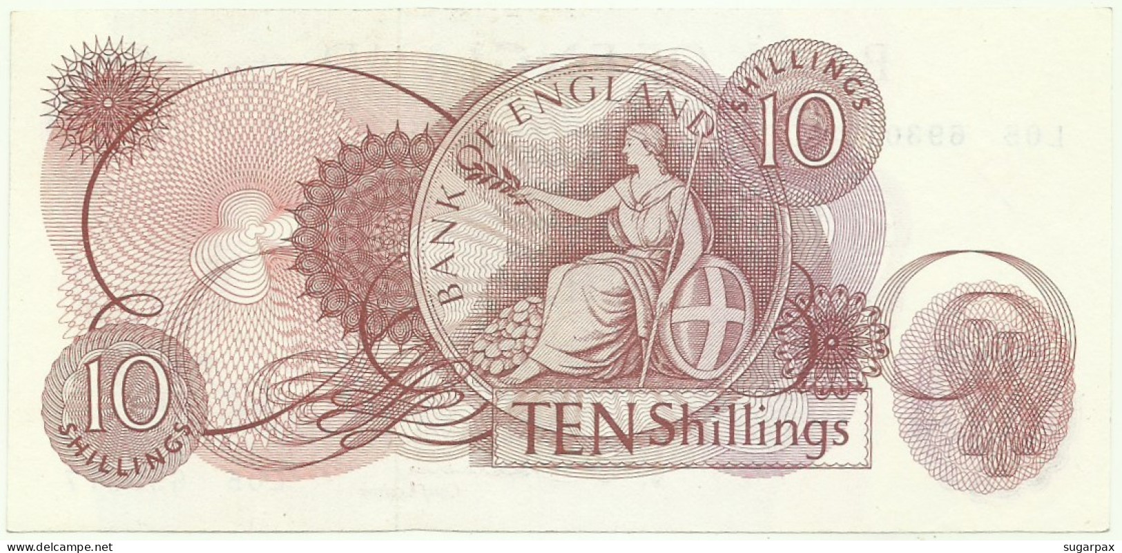 Great Britain - 10 Shillings - ND ( 1962 - 1966 ) - Pick 373.b - Unc. - Serie L05 - England, United Kingdom - 10 Schilling