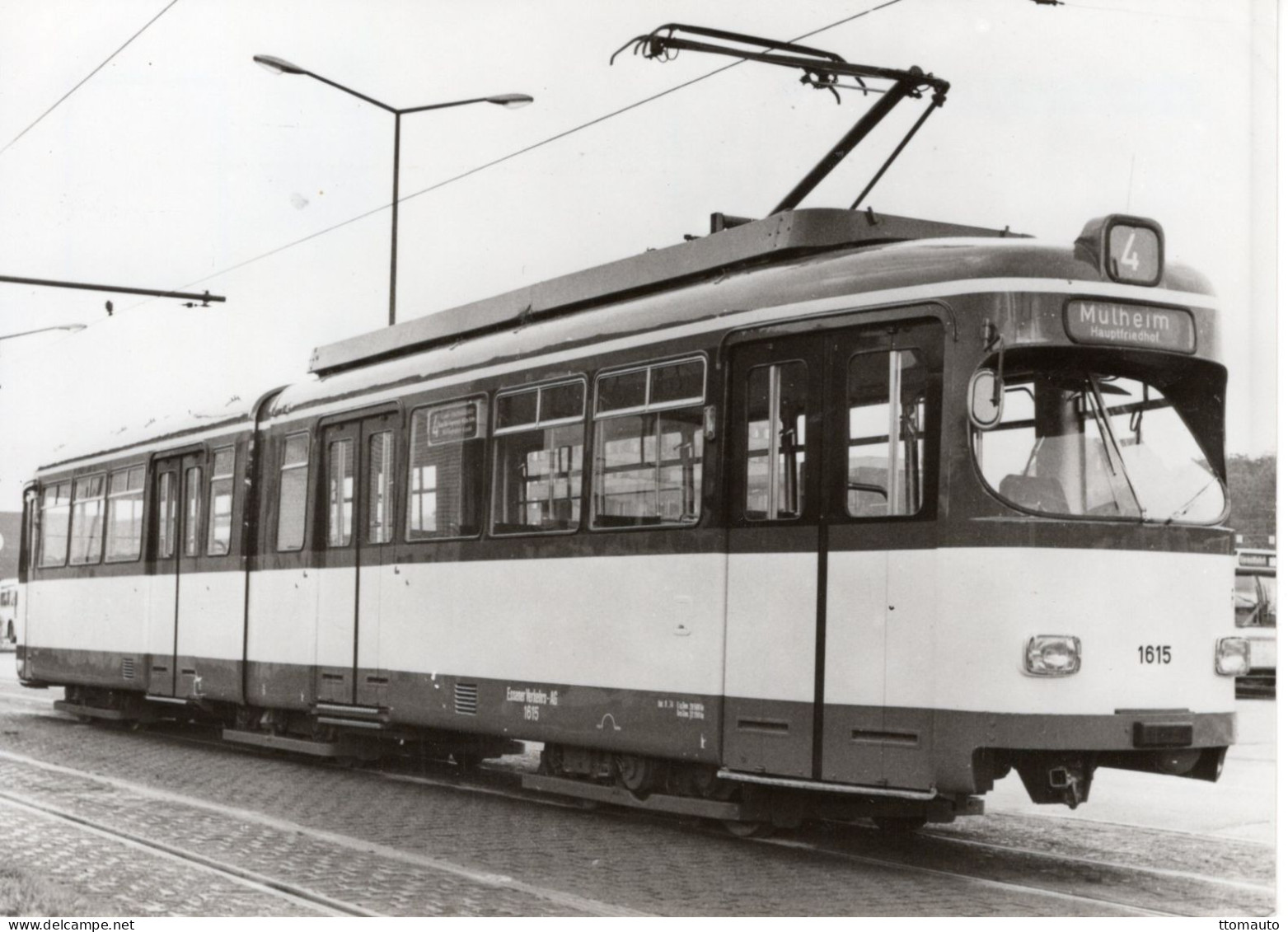 Gelenkwagen Nr 1615 In Mulheim 1959 - CPM - Strassenbahnen