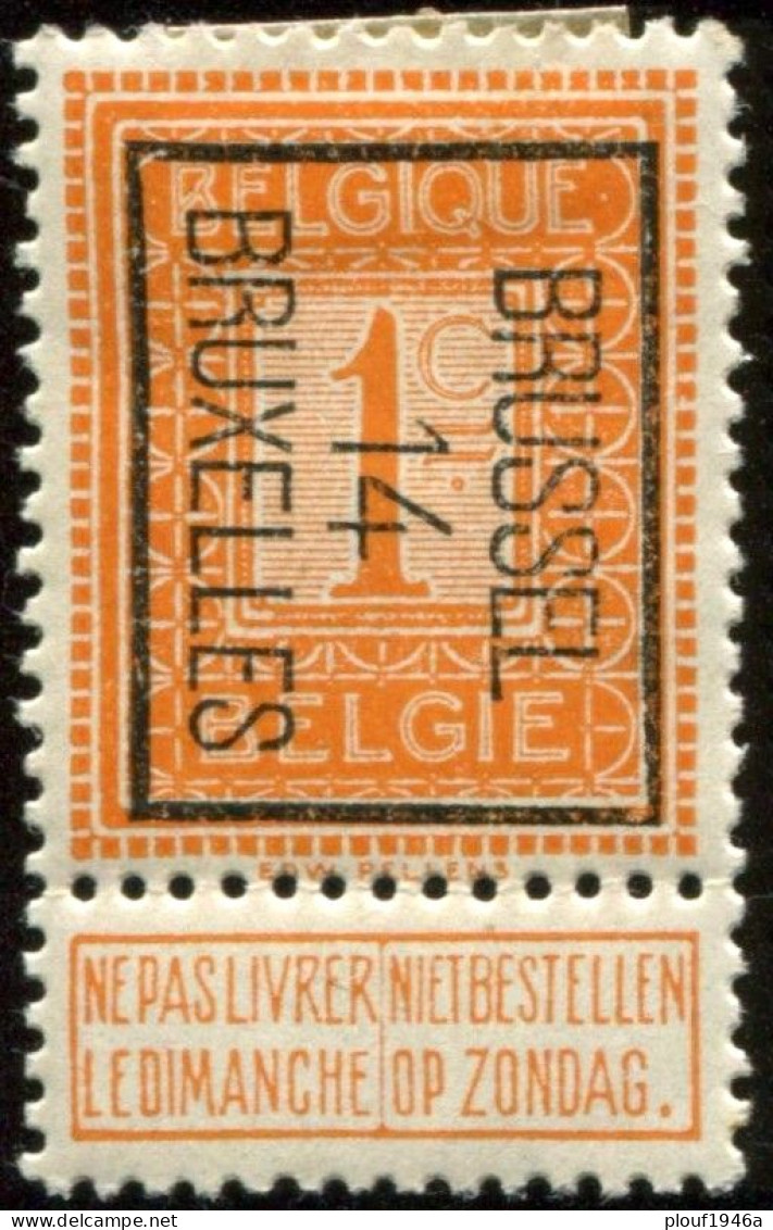 COB  Typo   45 B (*) - Typos 1912-14 (Löwe)