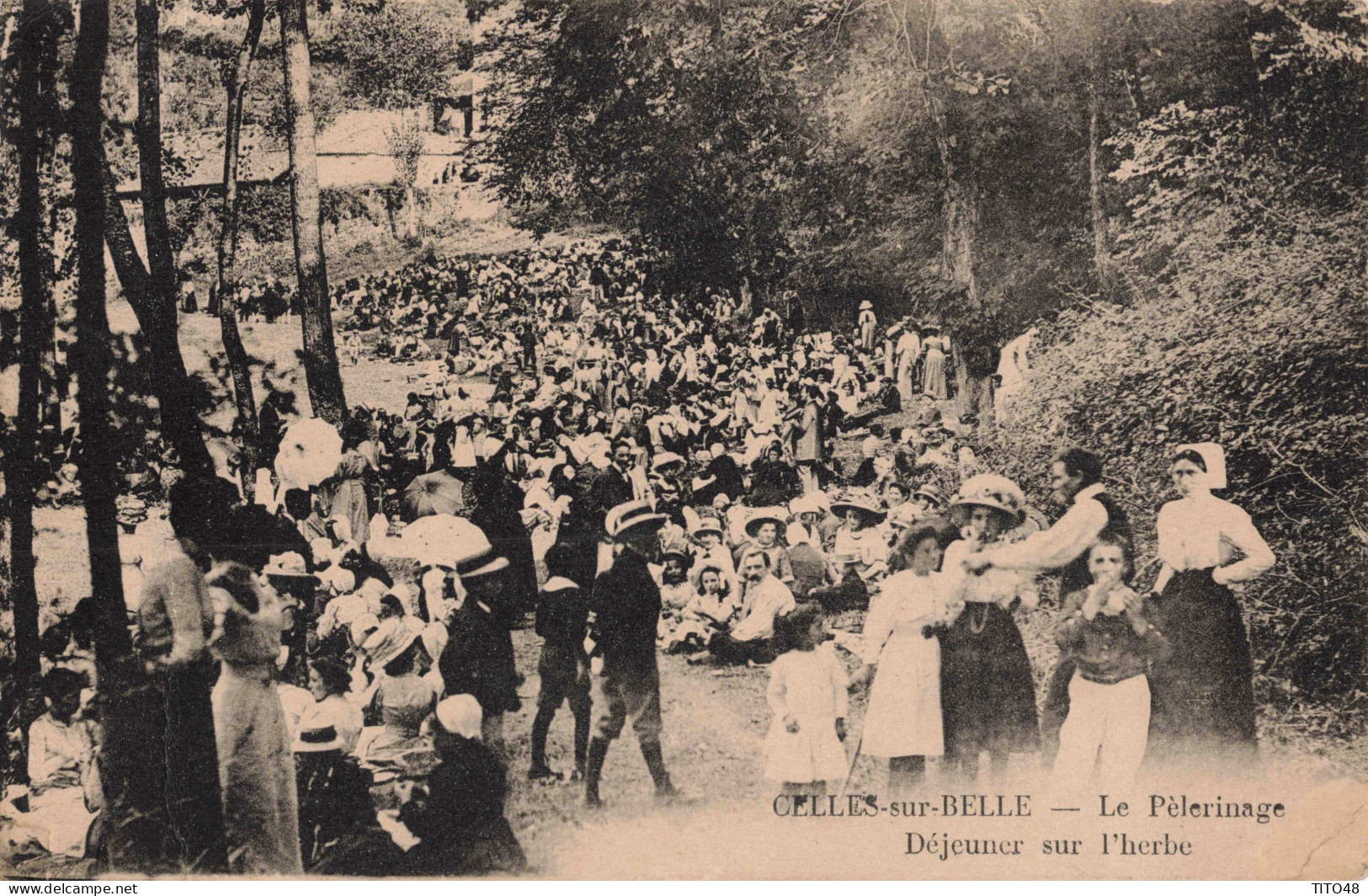 FR-79 DEUX-SÈVRES - CELLES-sur-BELLE - Le Pèlerinage, Déjeuner Sur L'Herbe - Celles-sur-Belle