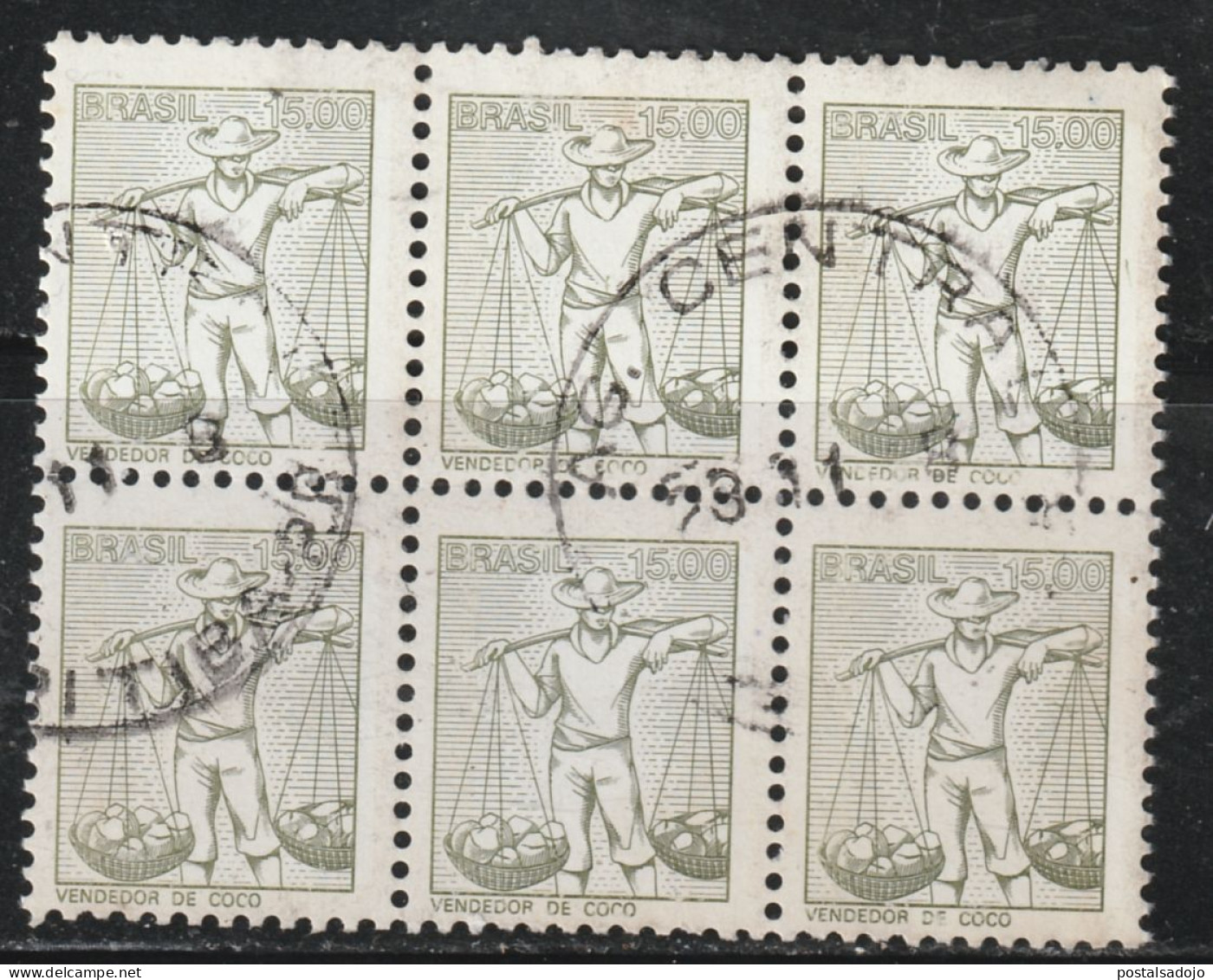 BRÉSIL 634 // YVERT 1300X6  //  1978 - Used Stamps