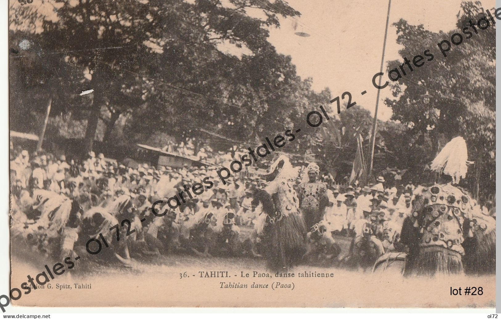 CPA - Polynésie Française - Tahiti - Le Paoa Danse Tahitienne - Très Animée - Polynésie Française