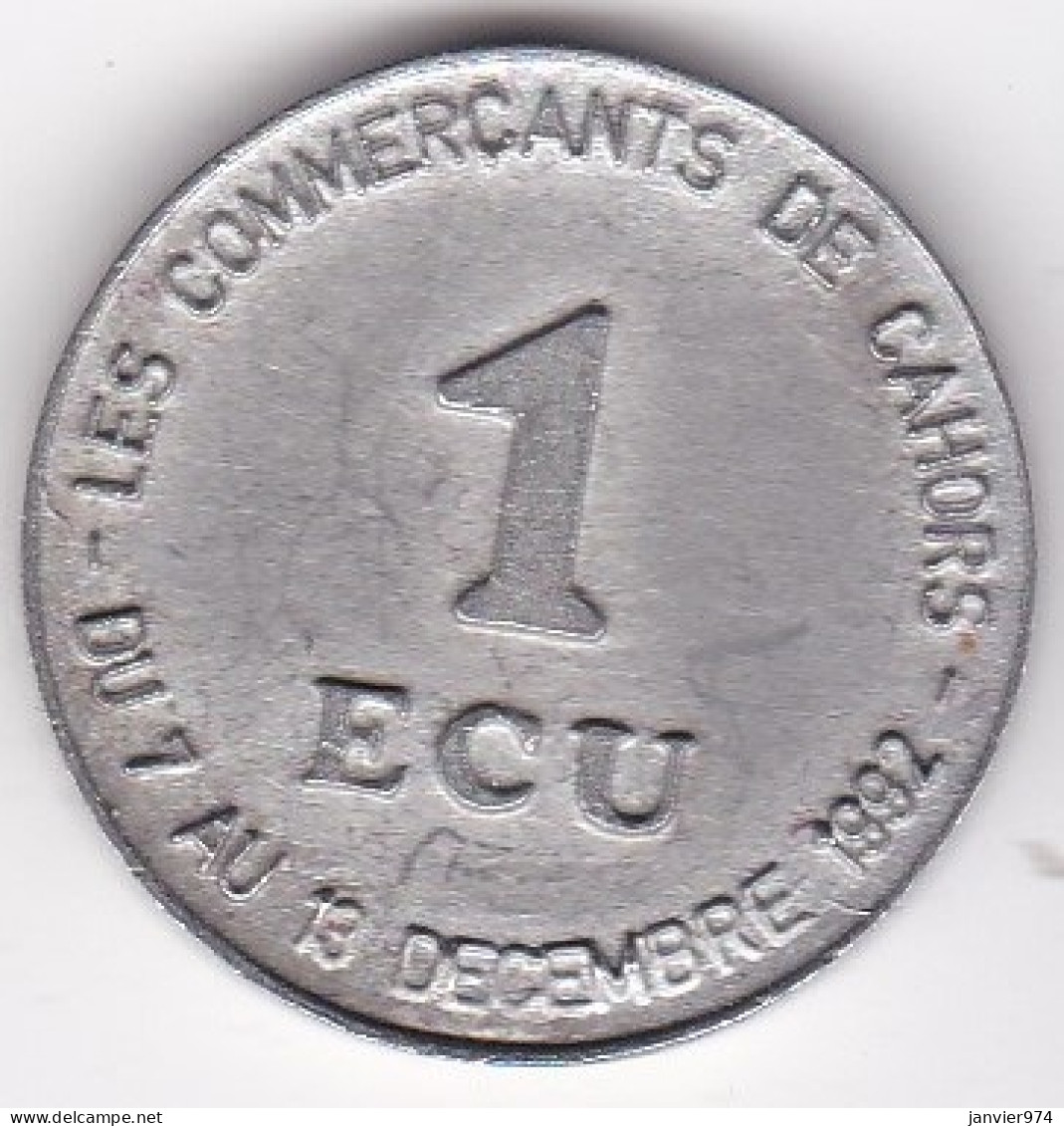Cahors . 1 Ecu 1992 , Les Commerçants De Cahors . La Semaine De L’Européenne De L’Ecu, En Etain - Euros Des Villes