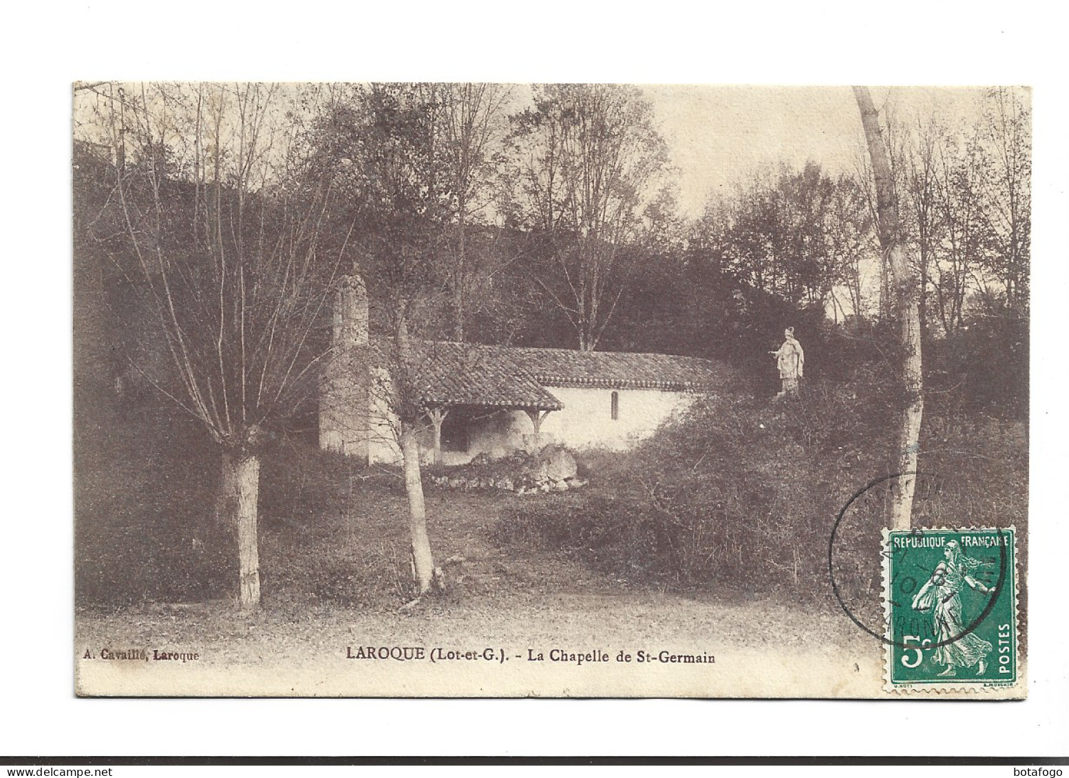 CPA DPT 47 LAROQUE , LA CHAPELLE DE ST GERMAIN En 1910! - Laroque Timbault